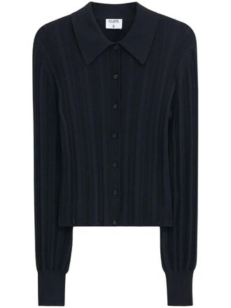 Filippa K Braid Knit cardigan - women - EcoVero Viscose (LENZING)/Recycled Polyester - S - Black