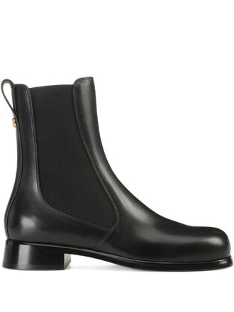 Sergio Rossi 25mm Avenue Chelsea leather boots - Black