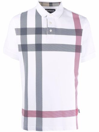 Barbour checked cotton polo shirt - men - Cotton - S - White