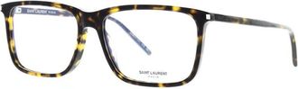 Saint Laurent Mens Brown Square Eyeglass Frames SL454 005