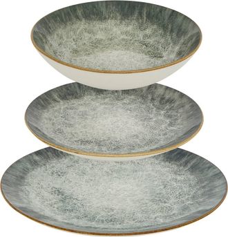 Atmosphera Juliette Vajilla 12 Pieza(s) Verde L26.5xd2.4xh26.5cm - Atmosphera Cr&eacute;ateur DInt&eacute;rieur