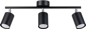 Sollux Lighting Design Deckenlampe Lemmi 3-Flammig, Schwarz