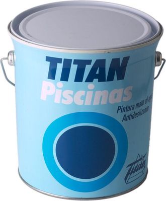 Titan Piscinas Pintura Al Agua Mate Azul 4 L - Titan