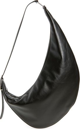Marni Small Dot Leather Hobo Bag in 001 - Black at Nordstrom