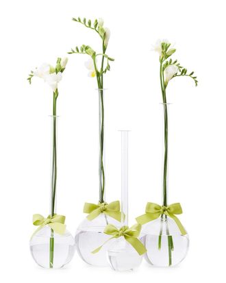 Two's Company Sleek & Chic Set Of 4 Bubbles Vases