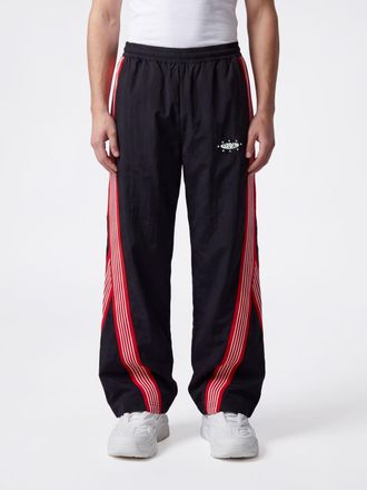 Barrow Pantaloni jogging in jersey a righe con logo e vita elasticizzata