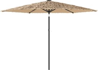 vidaXL Sombrilla De Jard&iacute;n Con Poste De Acero Marr&oacute;n 288x288x225 Cm Vidaxl