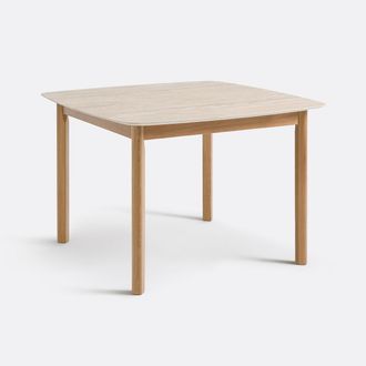La Redoute Interieurs Eettafel, keramiek in travertin en eiken, 4 couverts, SARAUNE