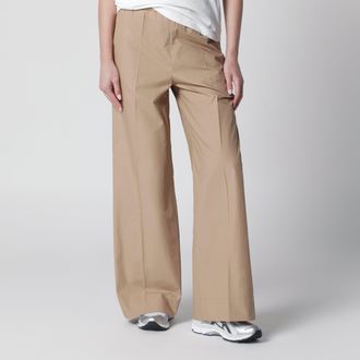 Moncler Pantalone beige in cotone