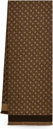 Ferragamo Winter Scarf - male - Ferragamo - Winter Scarves - Brown - ONE SIZE - Accessories