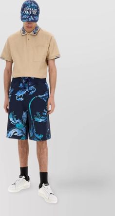 Versace Jeans Couture polo shirt baroque outline collar