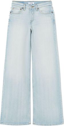 Re/Done mid-rise wide jeans - women - Cotton/Polyester/Elastane - 30 - Blue
