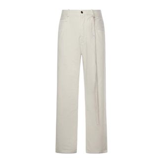 Ann Demeulemeester Wide Trousers, male, Beige, Size: M Ronald 5-Pocket Comfort Jeans