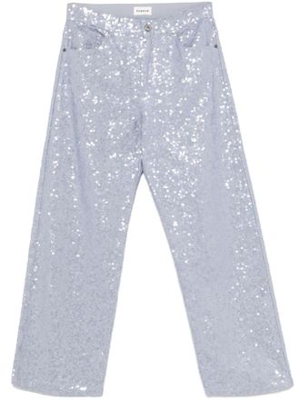 P.A.R.O.S.H. sequined trousers - Blue