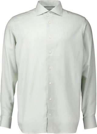 Eton Lange Mouw Shirt - Heren - Casual Overhemden - Wit - S - Katoen - Overhemden