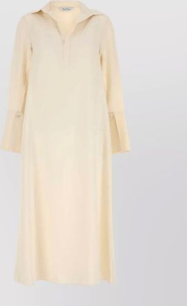 Max Mara stretch silk ossola dress with long sleeves