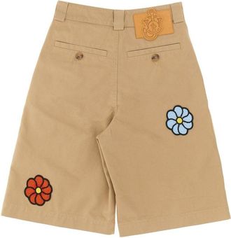 Moncler Cotton Bermuda Shorts - Beige