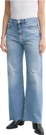 Pinko Straight Jeans - Dames - Regular Fit Jeans - Blauw - W28 - Denim - Jeans