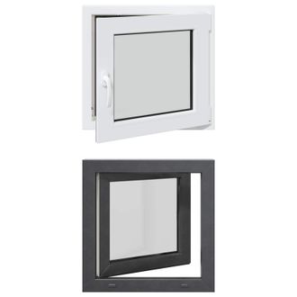 vidaXL Color Interno De Ventana De S&oacute;tano Blanco Risor 60 X 60 Cm Vidaxl