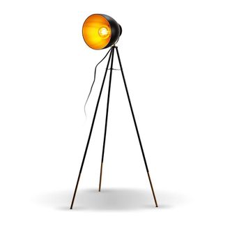 B.K.Licht B.k.licht - Lampada Da Terra Vintage Industriale, Piantana Elegante Retr&ograve; Con Paralume Orientabile, Adatta Per Lampadina E27 Non Inclusa, Alta 136cm, 