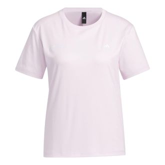 adidas (WMNS) adidas Short Sleeve Cotton Top Pink IP7098