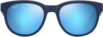 Maui Jim Blue Matte Maoli Acetate Square Sunglasses