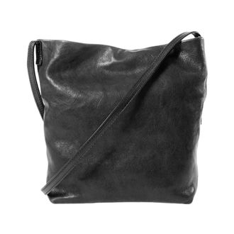 Ann Demeulemeester Ger Mini Soft Shoulder Bag - male - Ann Demeulemeester - Cross Body Messenger - Black - ONE SIZE - Bags