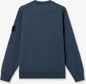 Stone Island Mens Sweatshirt Cotton Blue Sweatshirts Sweater