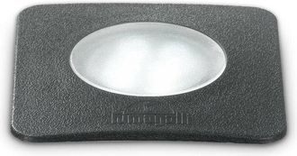 Ideal Lux Ideal Lux - Ceci - led 1 Light Small Square Outdoor Recessed Light Black IP67, GU10