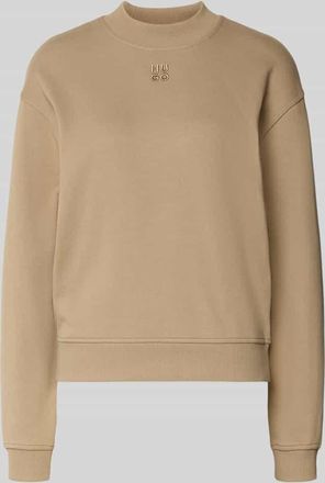 HUGO BOSS Regular Fit Sweatshirt aus reiner Baumwolle Modell DAXANDRIA in Beige, Gr&ouml;&szlig;e XL