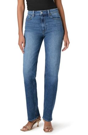 Paige Stevie High Waist Straight Leg Jeans in Bonjour at Nordstrom, Size 25