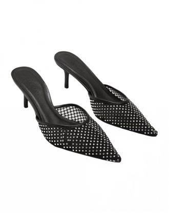 Billini Womens Dez Heel In Black Mesh
