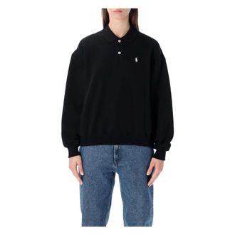 Polo Ralph Lauren Dames, Tops, Zwart, Maat: S Fleece