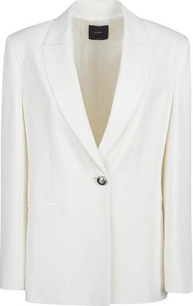 Pinko Faraona Jacket - Dames - Blazers - Wit - M - Jassen