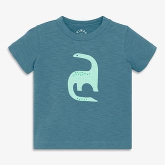 primary Baby Dino Tee in Slate Blue Dinosaur at Nordstrom, Size 18-24M