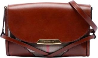 Burberry Pre-owned Tela shoulder-bags - - Pre-owned - Donna - Marrone - ONE SIZE