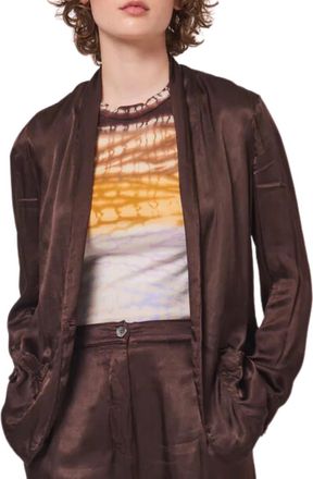 Raquel Allegra Jai Jacket In Chocolate