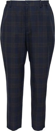 Comme Des Garçons Pantaloni a quadri - Blu