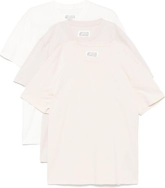 Maison Margiela Set di 3 T-shirt - Bianco