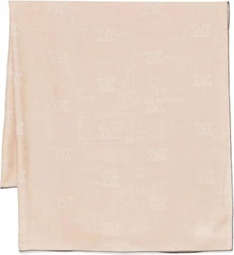 Max Mara Elegante Zijden Sjaal - Dames - Zijden sjaals - Beige - ONE Size - Accessoires