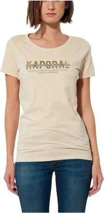 Kaporal Mujer, Camisetas, Beige, Talla: S