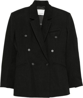 Frankie Shop Jassen, Dames, Zwart, XS, Wol, Jade Double-Breasted Blazer