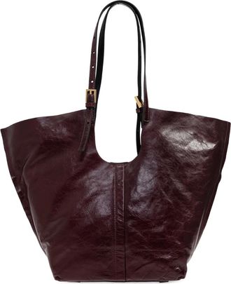 AllSaints Ara buckle strap shoulder bag - Red