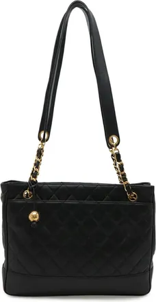 Chanel Black Shoulder Bag Tote Bag (Pre-Owned)