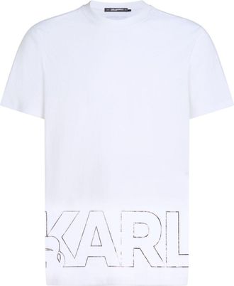 Karl Lagerfeld T-shirt con stampa - Bianco