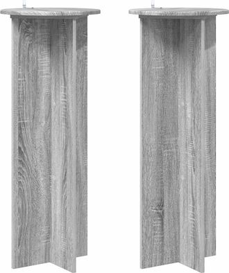 vidaXL Soporte De Plantas 2 Uds. Gris Sonoma &Oslash;40 X 100 Cm Vidaxl