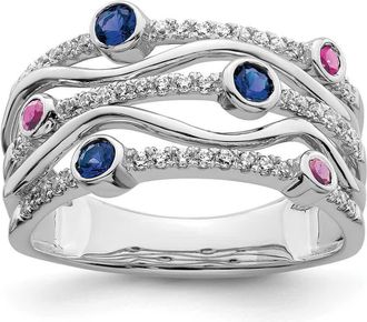 Diamond2Deal 14k White Gold Lab Grown Diamond Wedding Band Ring 1/4Ct Clarity- VS Color- G-H
