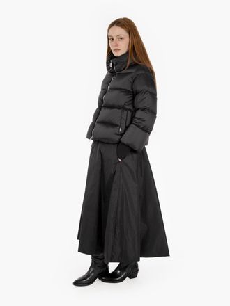 Add Piumino corto con collo alto black