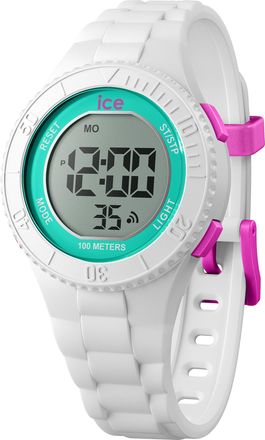Ice Watch Childrens Unisex Ice Watch Ice Digit - White Turquoise Childs 021270 Silicone - One Size