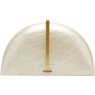 Cult Gaia Laguna Frame Clutch in Ivory at Nordstrom